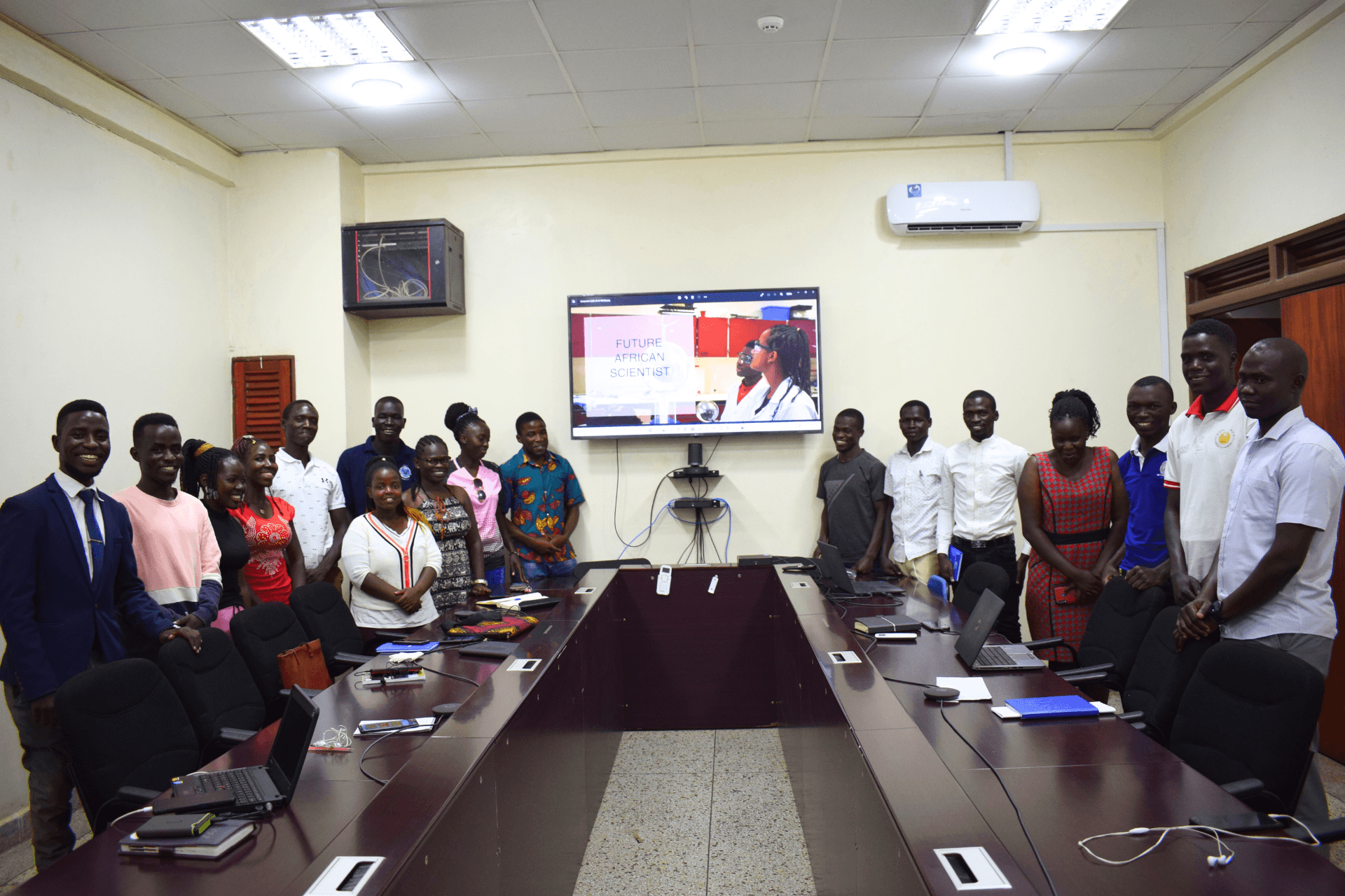 Students during the African Science Research Academy