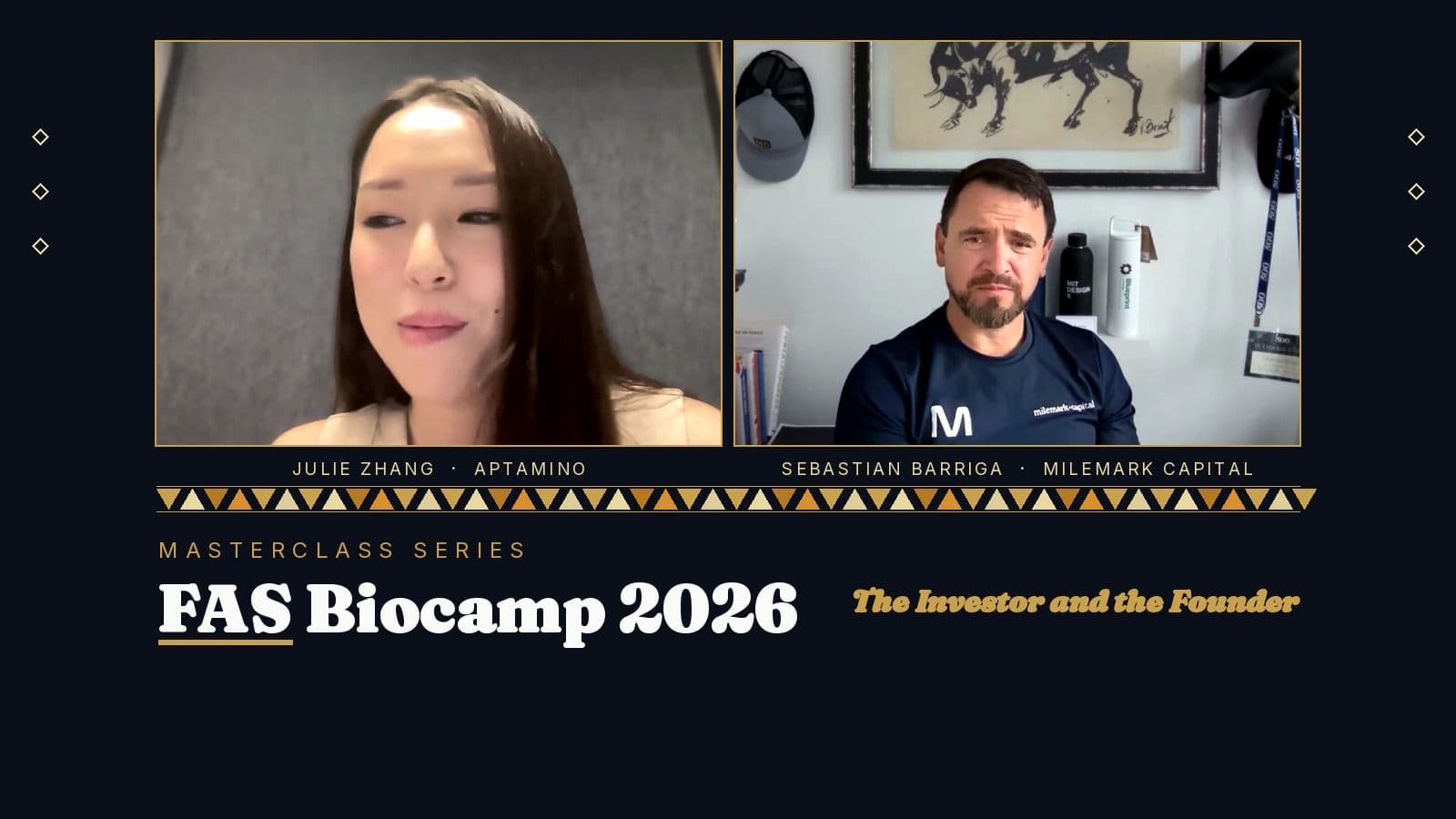 From Scientist to Founder: Sebastian Barriga and Julie Zhang at the FAS Biocamp