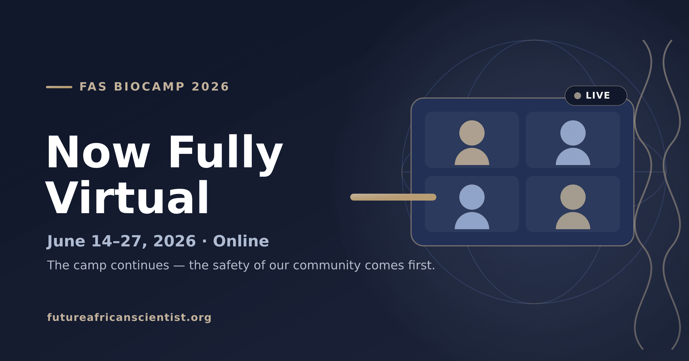 An Update on FAS BioCamp 2026: Moving to a Virtual Format